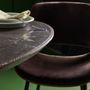 Dining Tables - Tulipe table - metal leg, plate in blue stone and oak - SIGNATURE MOBILER ET DÉCORATION