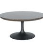 Dining Tables - Tulipe table - metal leg, plate in blue stone and oak - SIGNATURE MOBILER ET DÉCORATION