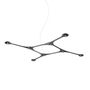 Ceiling lights - Contemporary Led Suspension in Carbon Fiber with Different Finishes CARB08.00 - TOKIO FURNITURE & LIGHTING