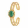 Jewelry - DEMETER Green Agate Bangle - COLLECTION CONSTANCE