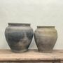 Vases -  Grand pot de style campagnard gris - THE SILK ROAD COLLECTION