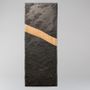 Céramique - Tableau grès noir et bois - ATELIER ENTRE TERRES