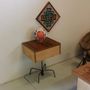 Design objects - Night stand maple with walnut top - LIVING MEDITERANEO