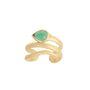 Jewelry - Ring SERPENTINE Green Agate - COLLECTION CONSTANCE
