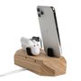 Range-tout - Triple Dock - iPhone, Apple Watch, chargeur AirPods - OAKYWOOD