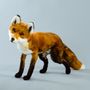 Sculptures, statuettes and miniatures - Realistic toy fox. Faux taxidermy. Window display - KATERINA MAKOGON
