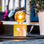 Decorative objects - Concrete Lamp | Cube | Orange and yellow marble - JUNNY