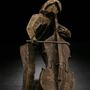 Sculptures, statuettes and miniatures - Vigorous  rhythm (Double Bass) Sculpture - GALLERY CHUAN