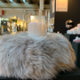 Decorative objects - Wreath of real merino lamb fur - QULT DESIGN GMBH