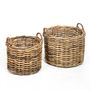 Flower pots - AF105 - Round basket set/2 - CHARLOTTE HELSEN (MAISON PÉDERREY)