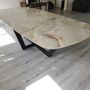 Dining Tables - Dining Table with Carat Leg - COLOMBUS MANUFACTURE FRANCE