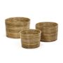 Objets de décoration - AF432 - Panier cylindrique set/3 - CHARLOTTE HELSEN (MAISON PÉDERREY)