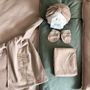 Children's apparel - Mini Turban+mittens+swaddle set-Mimo Accessories new born Bekume - BEKUME