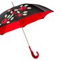 Leather goods - SPANISH-FEEL UMBRELLA WITH RED ROSES APPLICATIONS - PASOTTI
