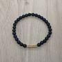 Jewelry - Vermeil Vulcano and Onyx Bead Bracelet - INSOLITE JOAILLERIE