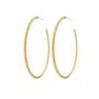 Jewelry - Large Gold and Freshwater Pearl Twisted Hoop Earrings - JOUR DE MISTRAL