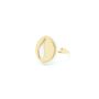 Jewelry - Olea ring white porcelain and gold - JOUR DE MISTRAL