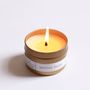 Floral decoration - Montana Forest Gold Travel Candle - BROOKLYN CANDLE STUDIO