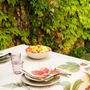 Kitchen linens - "Garden Eden" Linen Tablecloth - THE NAPKING  BY BELLAVIA HOME