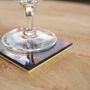 Tea and coffee accessories - MIRRORED SQUARED COASTERS SET - ANTIQUE MIRROR