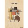 Carterie - Carte postale en bois Painting - WOODHI