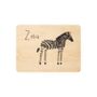 Gifts - Woodhikids card "Zebra" - WOODHI