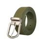 Leather goods - Khaki leather belt with interchangeable buckle  - VERTICAL L ACCESSOIRE