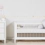 Beds - Baby Cot Bed - white or natural wood. Optionally with hand-painted pictures and child's name - ISLE OF DOGS DESIGN WUPPERTAL