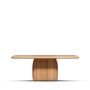 Tables basses - Bossa Table Rectangulaire En Bois D'acajou Brillant - DUISTT