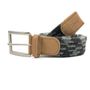 Leather goods - Grey black braided belt - VERTICAL L ACCESSOIRE