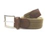 Leather goods - Light brown braided belt - VERTICAL L ACCESSOIRE