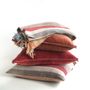 Fabric cushions - Multi Stripe orange Cushion Cover - ML FABRICS