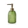 Porte-savons - Distributeur de savon en verre vert Stripes BA70084 - ANDREA HOUSE