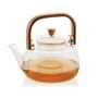 Tea and coffee accessories - Glass teapot with bamboo handle 1 L - MS70109 - ANDREA HOUSE