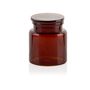Soap dishes - Amber glass cotton pad canister BA70106  - ANDREA HOUSE