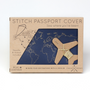 Travel accessories - Stitch Passport Cover Navy - CHASING THREADS
