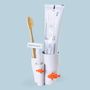 Boîtes de rangement  - Porte-brosse à dents corail - Collection Ocean Bathroom : Matériaux respectueux de l'environnement 100 % recyclables. - QUALY DESIGN OFFICIAL