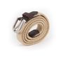 Leather goods - Women's braided belt beige brown - VERTICAL L ACCESSOIRE