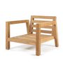 Lawn chairs - Salvador Teak Lounge Chair - 2 Arms - SEMPRE LIFE