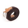 Leather goods - Women's brown braided belt - VERTICAL L ACCESSOIRE