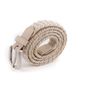 Petite maroquinerie - Ceinture tressée femme blanc beige - VERTICAL L ACCESSOIRE