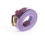 Leather goods - Purple burgundy women's braided belt - VERTICAL L ACCESSOIRE