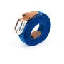 Leather goods - Women's blue and white braided belt - VERTICAL L ACCESSOIRE