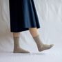 Socks - ALPACA WOOL CABLE SOCKS - NISHIGUCHI KUTSUSHITA