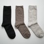 Socks - SILK WOOL DOUBLE-FACED SOCKS - HAKNE