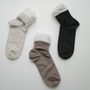 Socks - SILK WOOL DOUBLE-FACED SOCKS - HAKNE