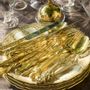 Flatware - Individual cutlery, Table accessories Silver plated Bronze features 3 microns gold plating - LAURET STUDIO,