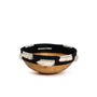 Platter and bowls - Medium Fringed Black Wooden Bowl - ALL ACROSS AFRICA + KAZI