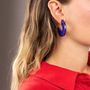 Bijoux - Horn and lacquer earrings - L'INDOCHINEUR PARIS HANOI