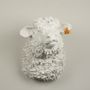 Pièces uniques - Sculpture - Trophée de mouton blanc en papier mâché "LE TONDU" - MARIE TALALAEFF